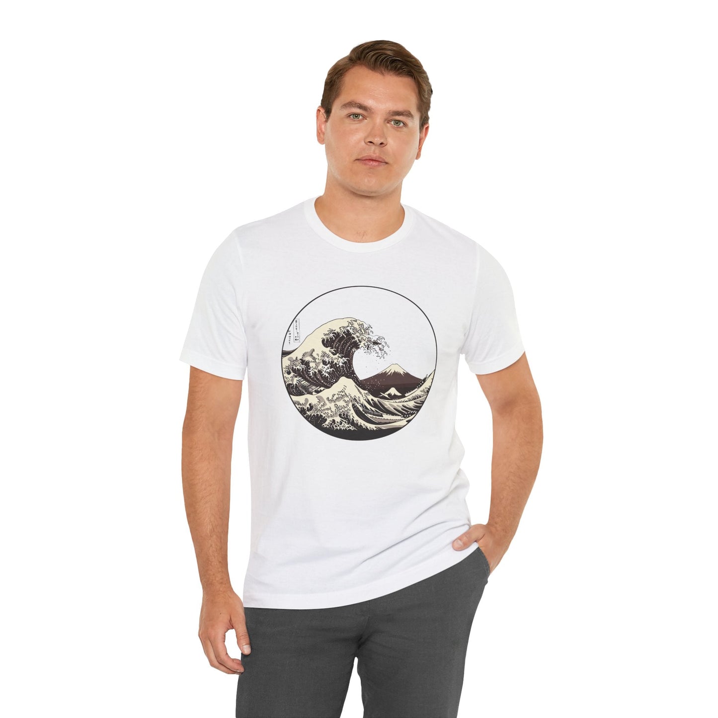 Ocean Wave Graphic Tee | Cool Casual Wear, Beach Lover Gift, Art Inspired Shirt, Summer Attire, Gift for Him/Her Printify