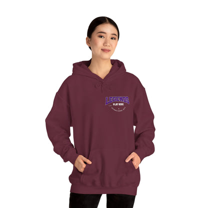 Legends Play Here Hoodie | Unisex Heavy Blend™ Sweatshirt for Gamers, Casual Wear, Friends Gatherings, Cozy Gift Ideas, Unique Style Boho Wear