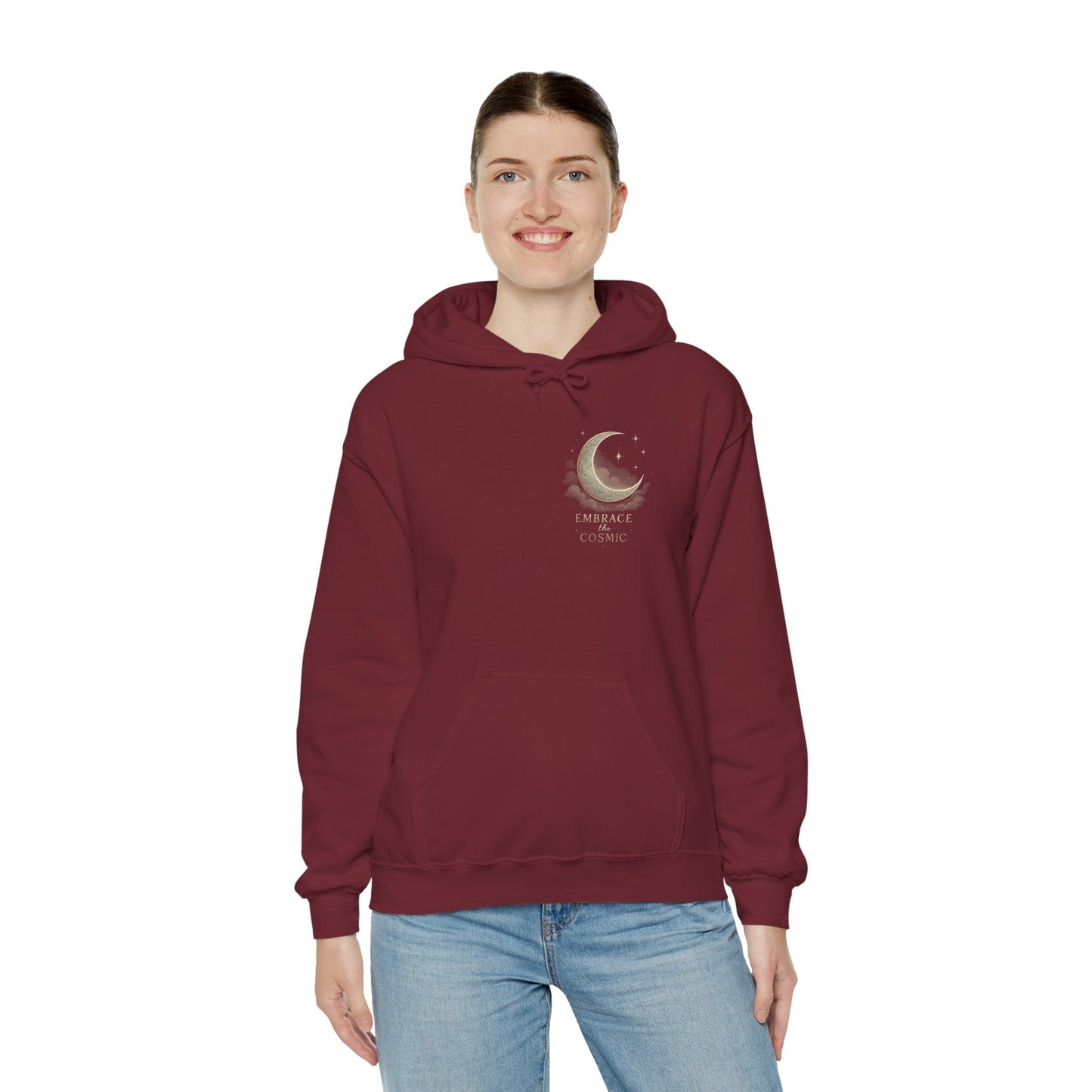 Space Embrace Hoodie Sweatshirt Printify