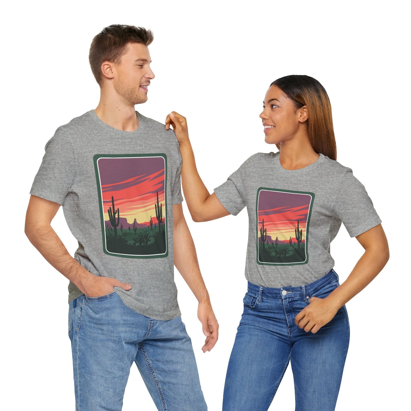 Desert Sunset Tee | Boho Style, Unisex Short Sleeve Shirt, Nature Lover Gift, Adventure Apparel, Outdoor Exploration Clothing Printify