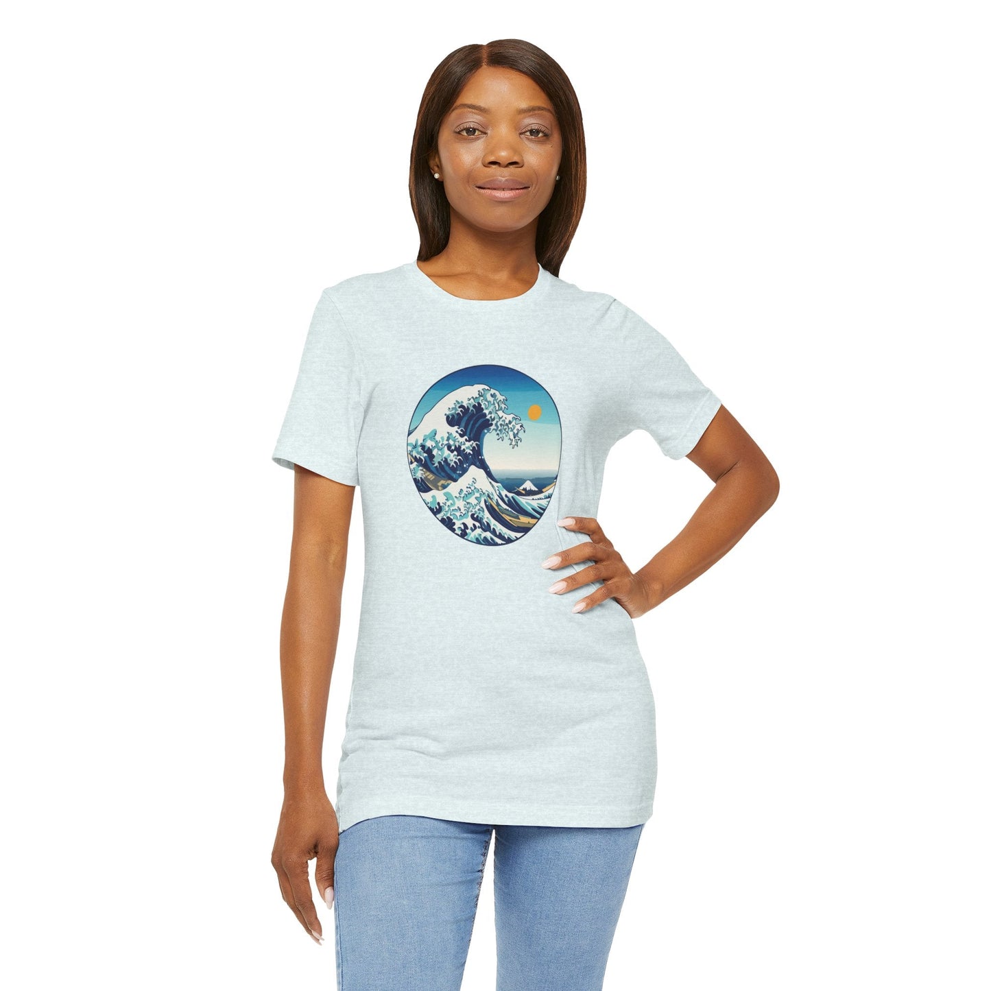 Ocean Wave Graphic Tee - Perfect for Beach Lovers, Summer Vibes, Casual Outfits, Gift for Surfers, Eco-Friendly Fashion Printify