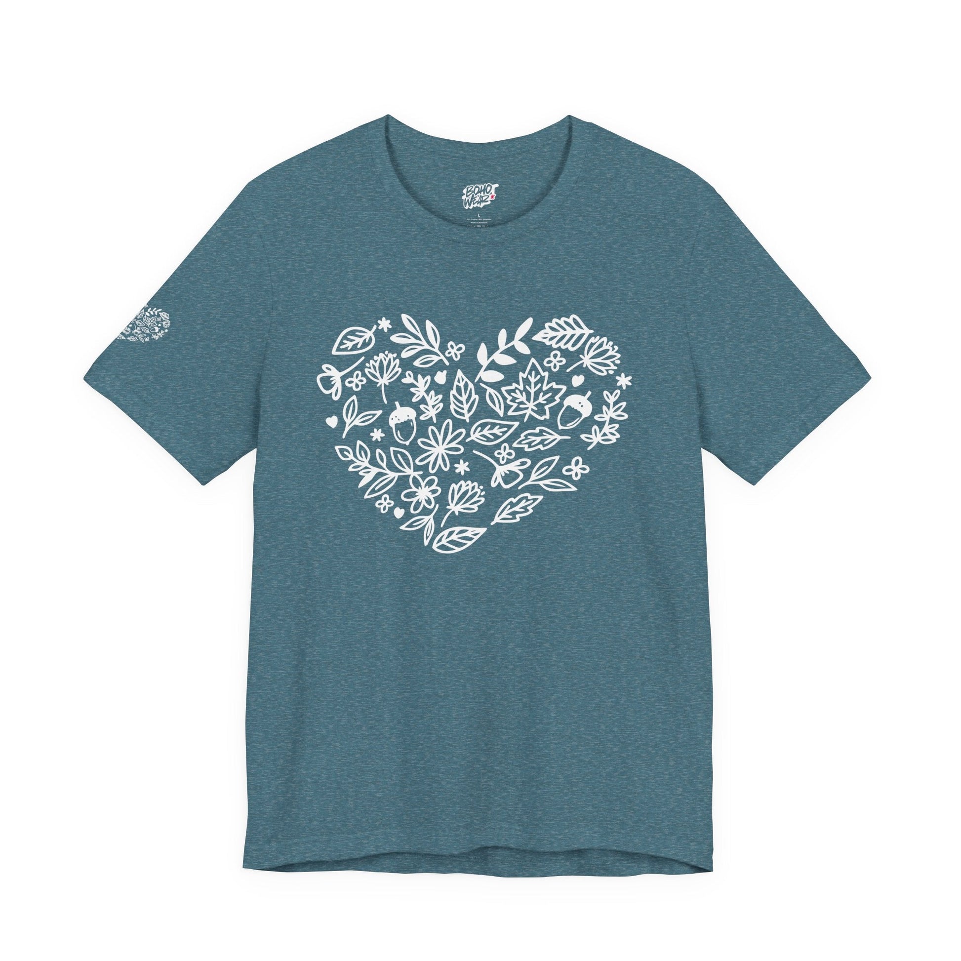 Floral Heart Tee Printify
