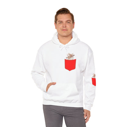 Funny Botanic Autumn Unisex Hoodie Sweatshirt with Pocket Flowers Printify