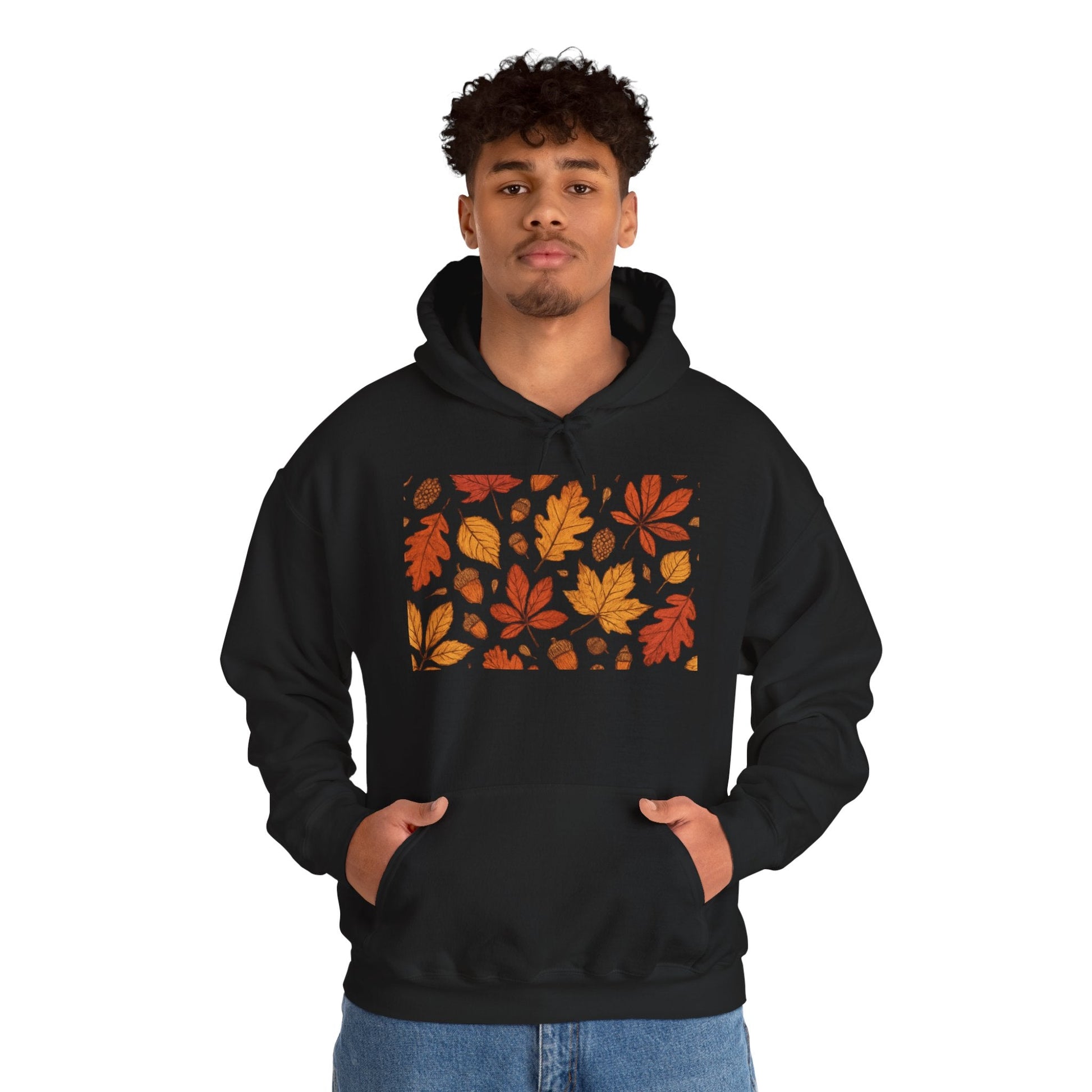 Vintage Autumn Unisex Hoodie Sweatshirt - Pattern Design Boho Wear
