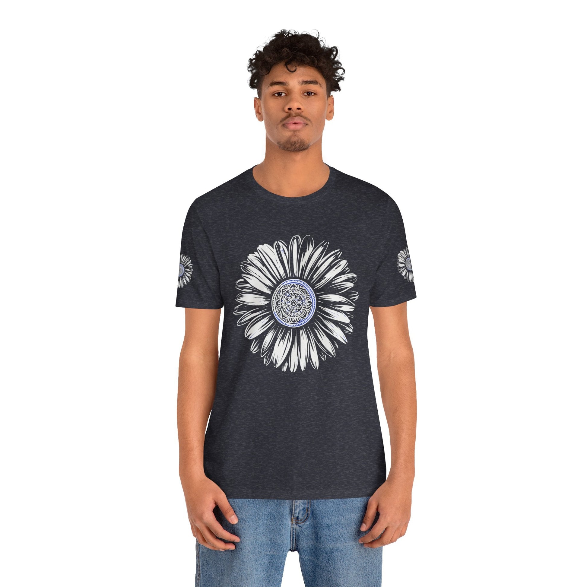 Boho Blue Mandala Tee Boho Wear