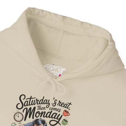 Funny Saturday's Relax Then Comes Monday Hoodie Boho Wear