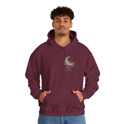 Space Embrace Hoodie Sweatshirt Printify
