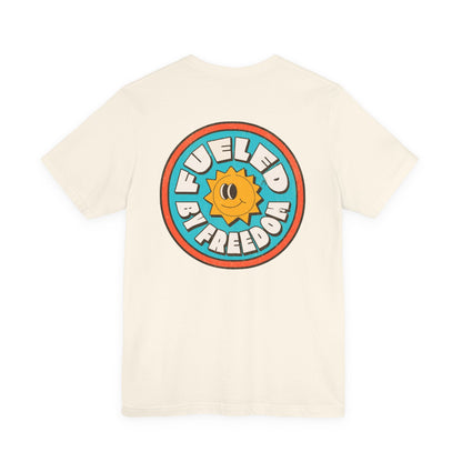 T-Shirt Fueled by Freedom Graphic Tee Printify