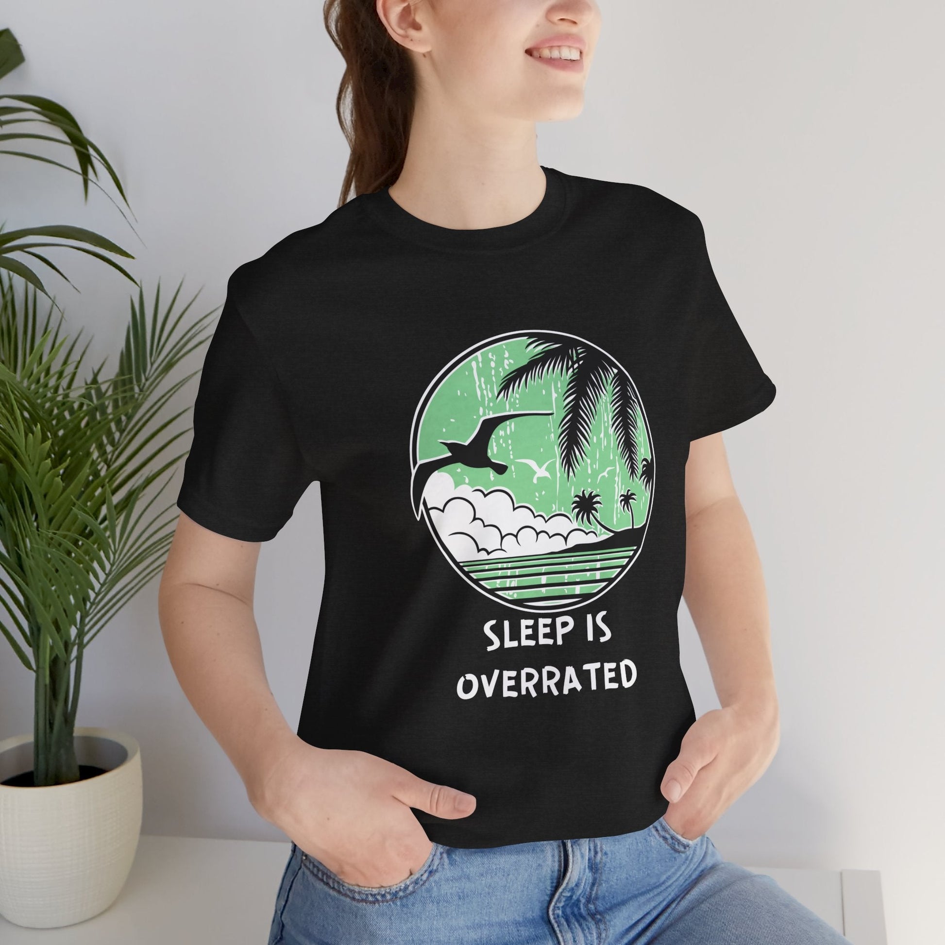 Sleepy Days Unisex Tee: Beach Lovers Boho Wear