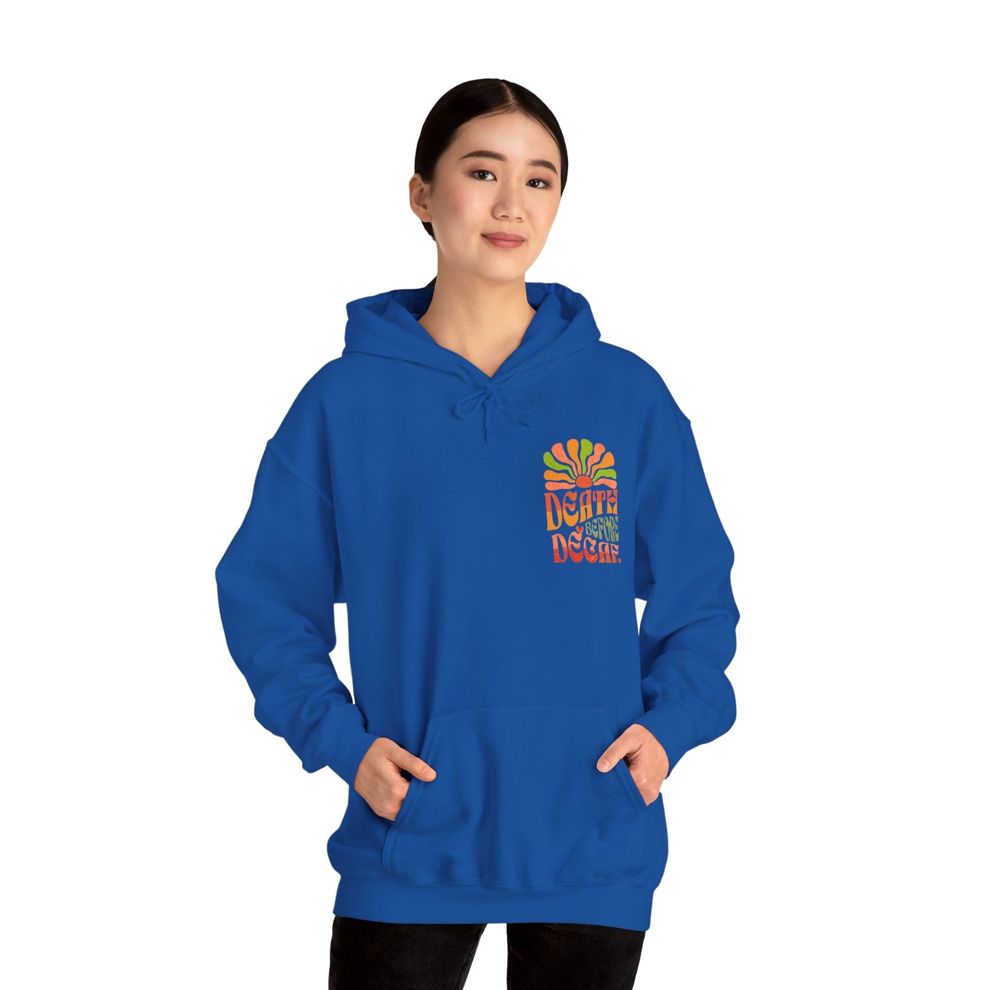 Colorful Retro Hoodie - Perfect for Cozy Days and Celebrations Printify