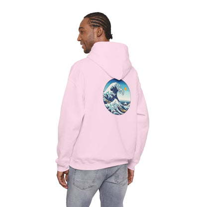 Ocean Wave Graphic Hoodie, Cozy Unisex Sweatshirt, Nature Lover Gift, Beach Vibes Apparel, Art-Inspired Clothing Boho Wear