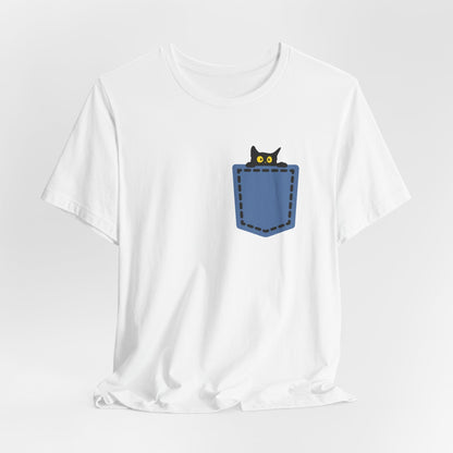 Cat Pocket Tee Printify