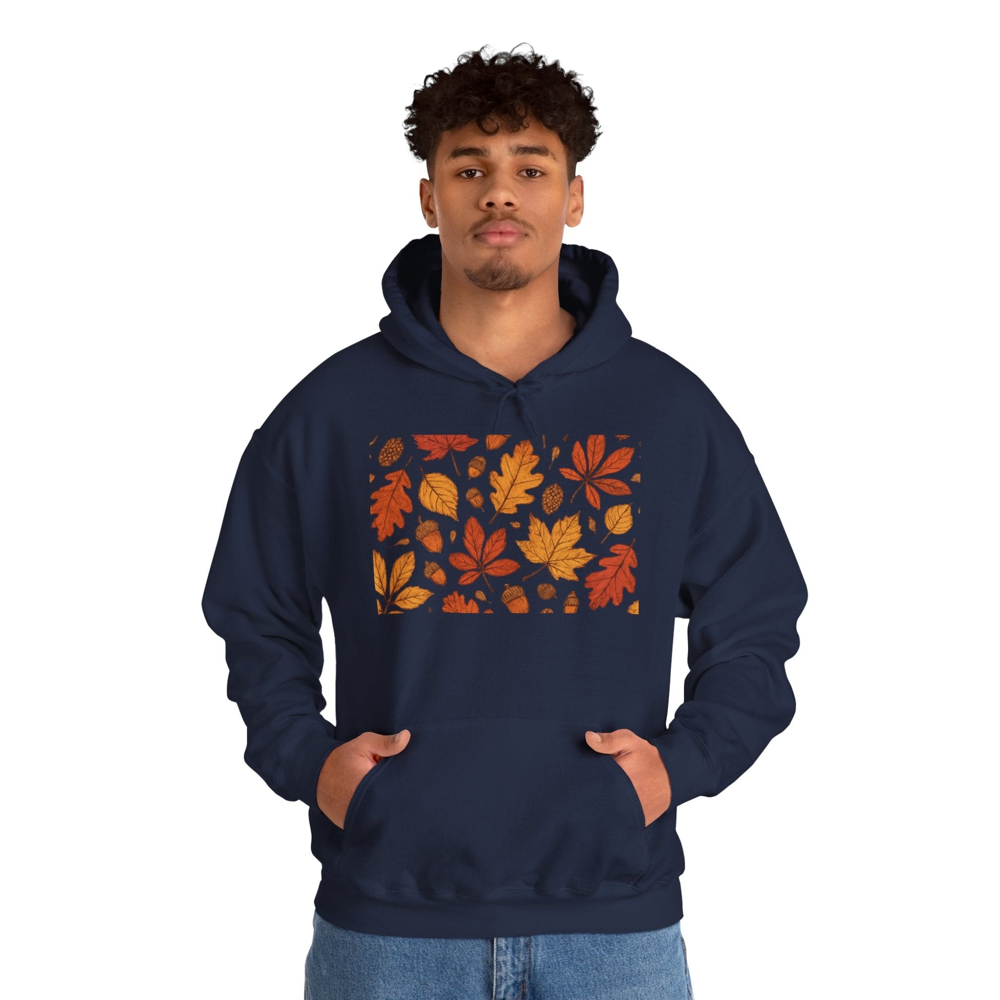 Vintage Autumn Unisex Hoodie Sweatshirt - Pattern Design Boho Wear