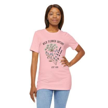 Wild Flower Botany Unisex Tee - Nature-Inspired Floral Shirt Boho Wear