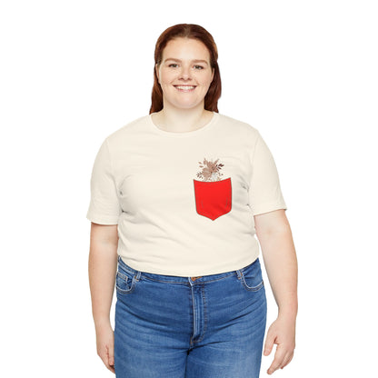 Pocket and Dry Flowers Tee Printify