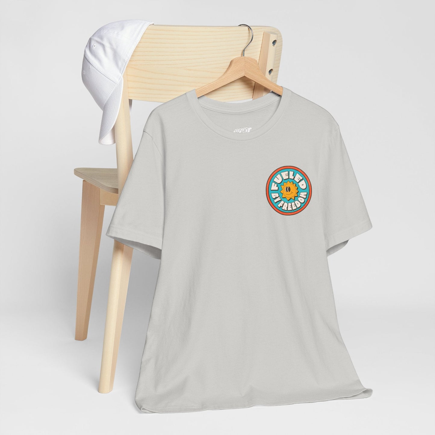 T-Shirt Fueled by Freedom Graphic Tee Printify