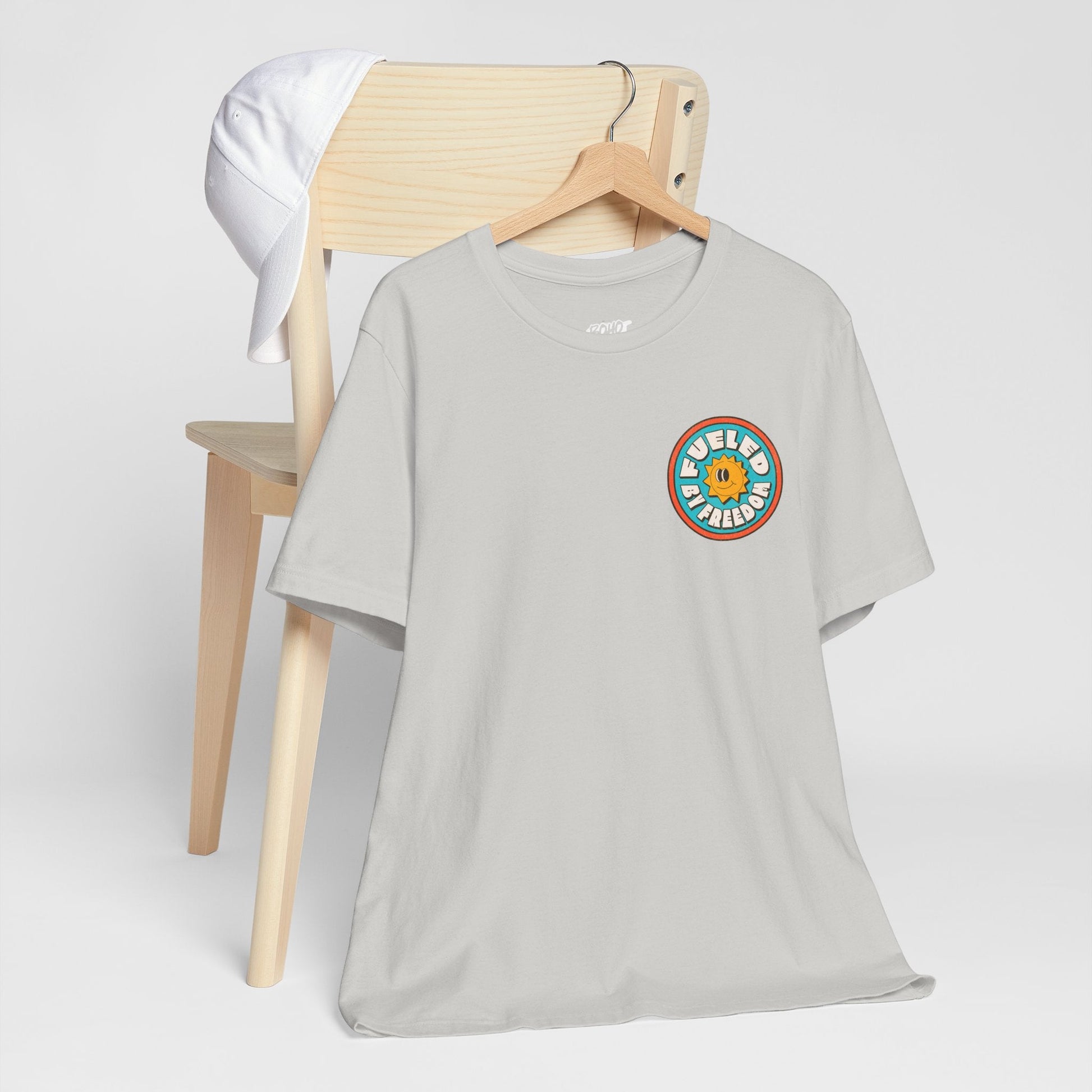 T-Shirt Fueled by Freedom Graphic Tee Printify