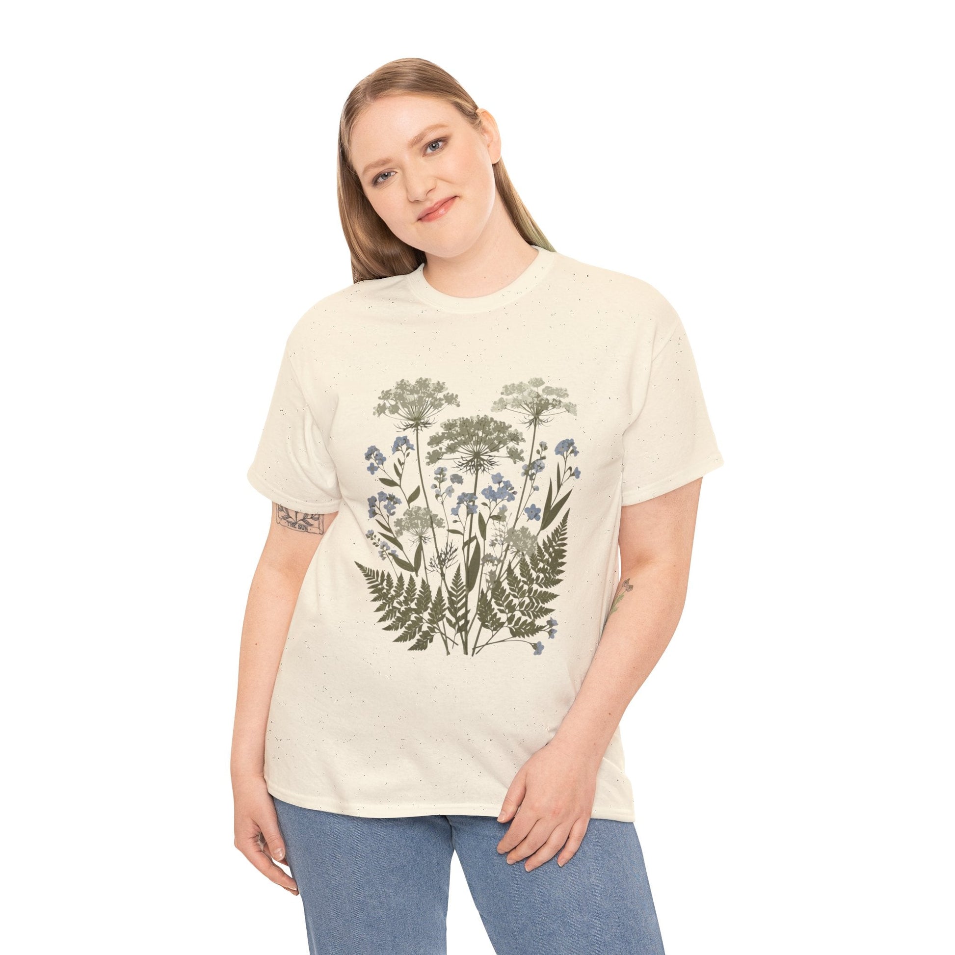 Botanical Art Unisex Heavy Cotton Tee Printify