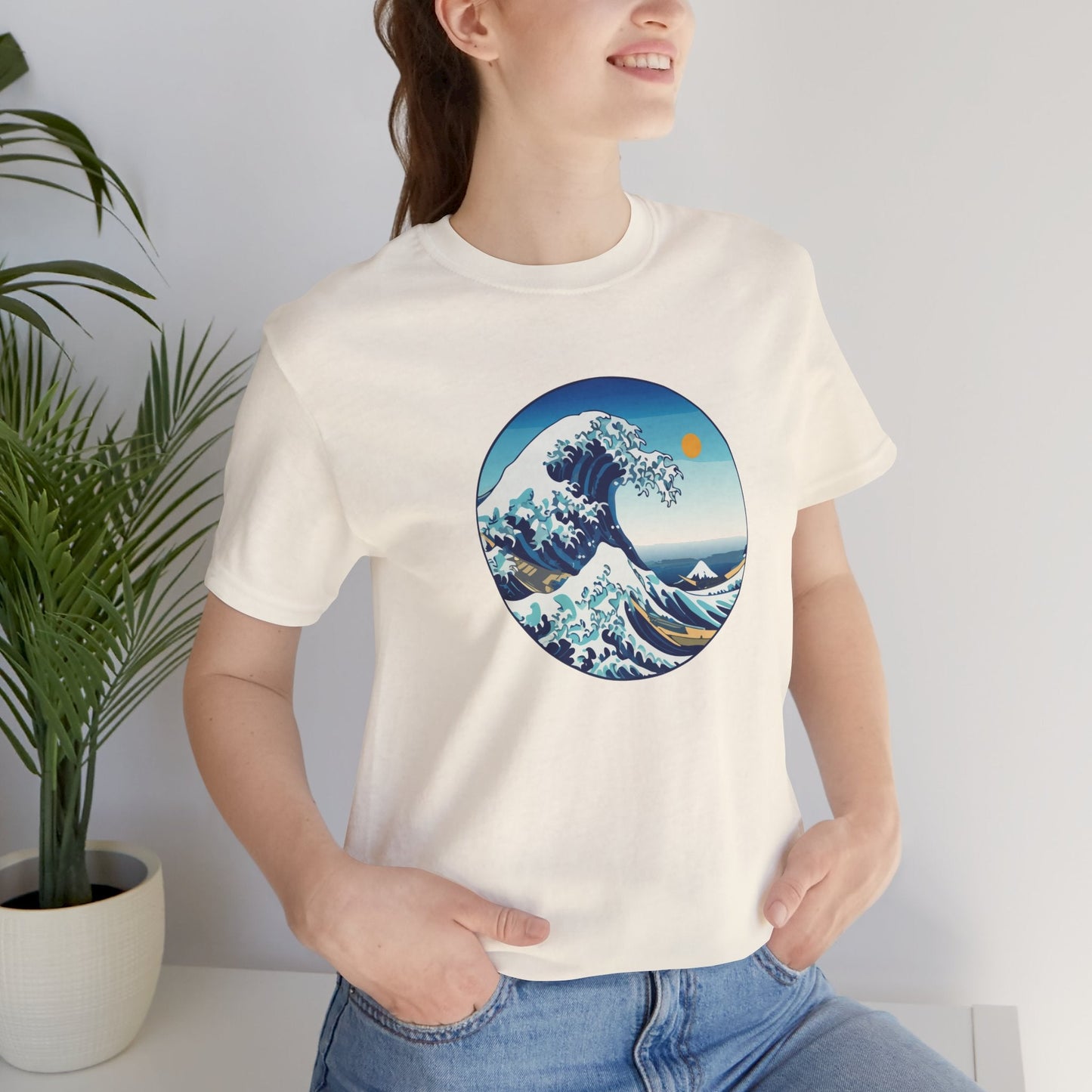 Ocean Wave Graphic Tee - Perfect for Beach Lovers, Summer Vibes, Casual Outfits, Gift for Surfers, Eco-Friendly Fashion Printify