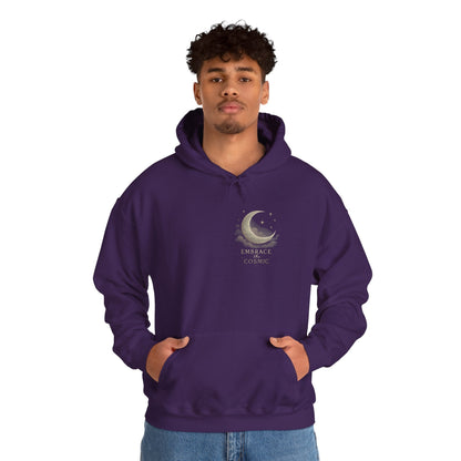 Space Embrace Hoodie Sweatshirt Printify