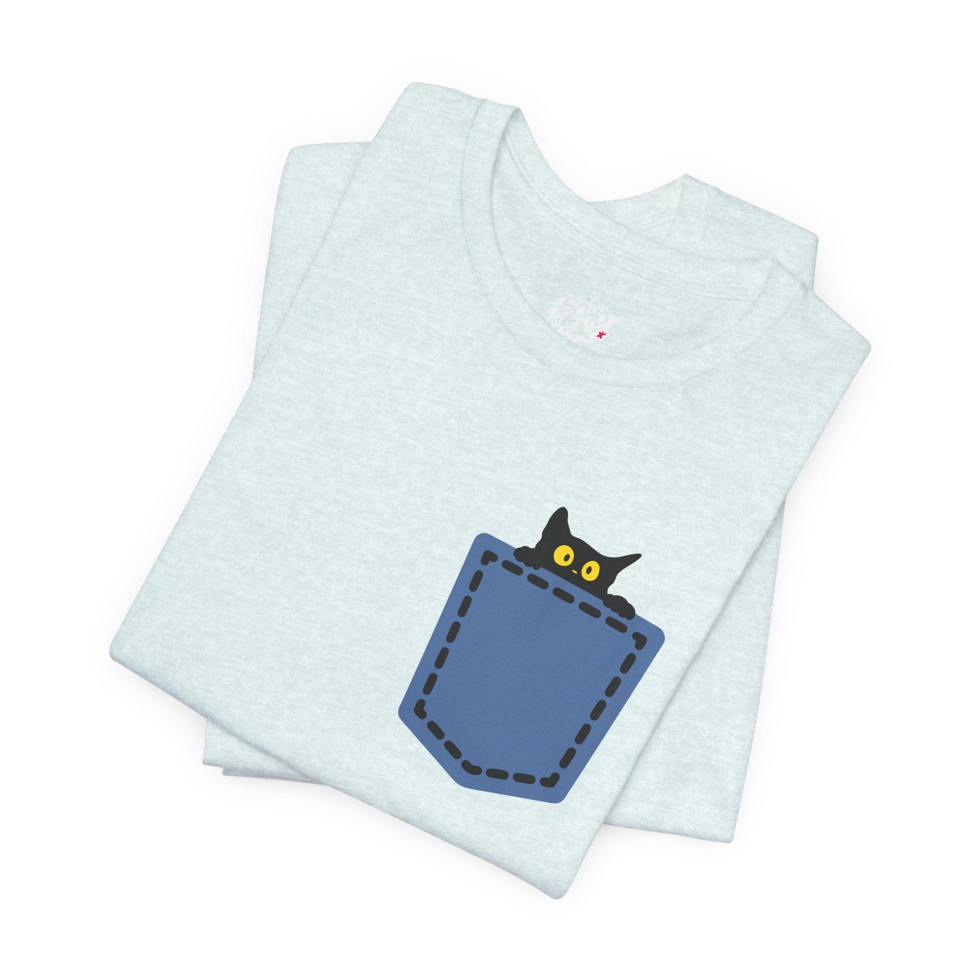 Cat Pocket Tee Boho Wear