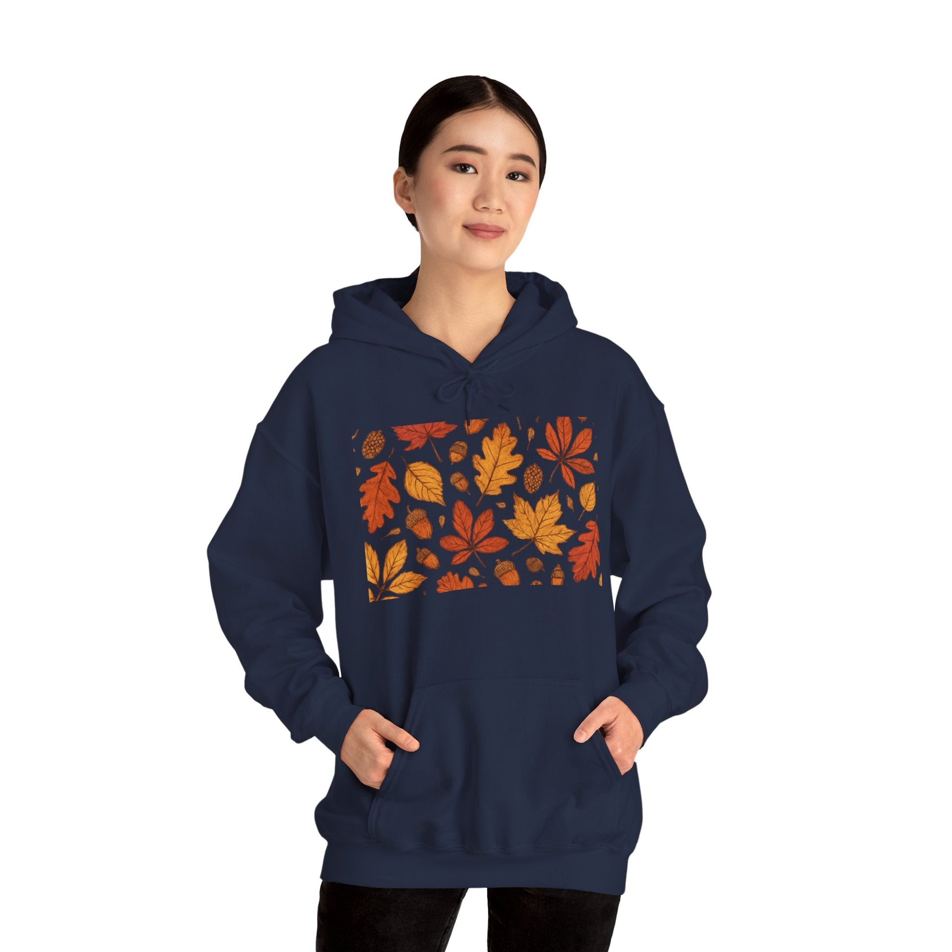 Vintage Autumn Unisex Hoodie Sweatshirt - Pattern Design Boho Wear