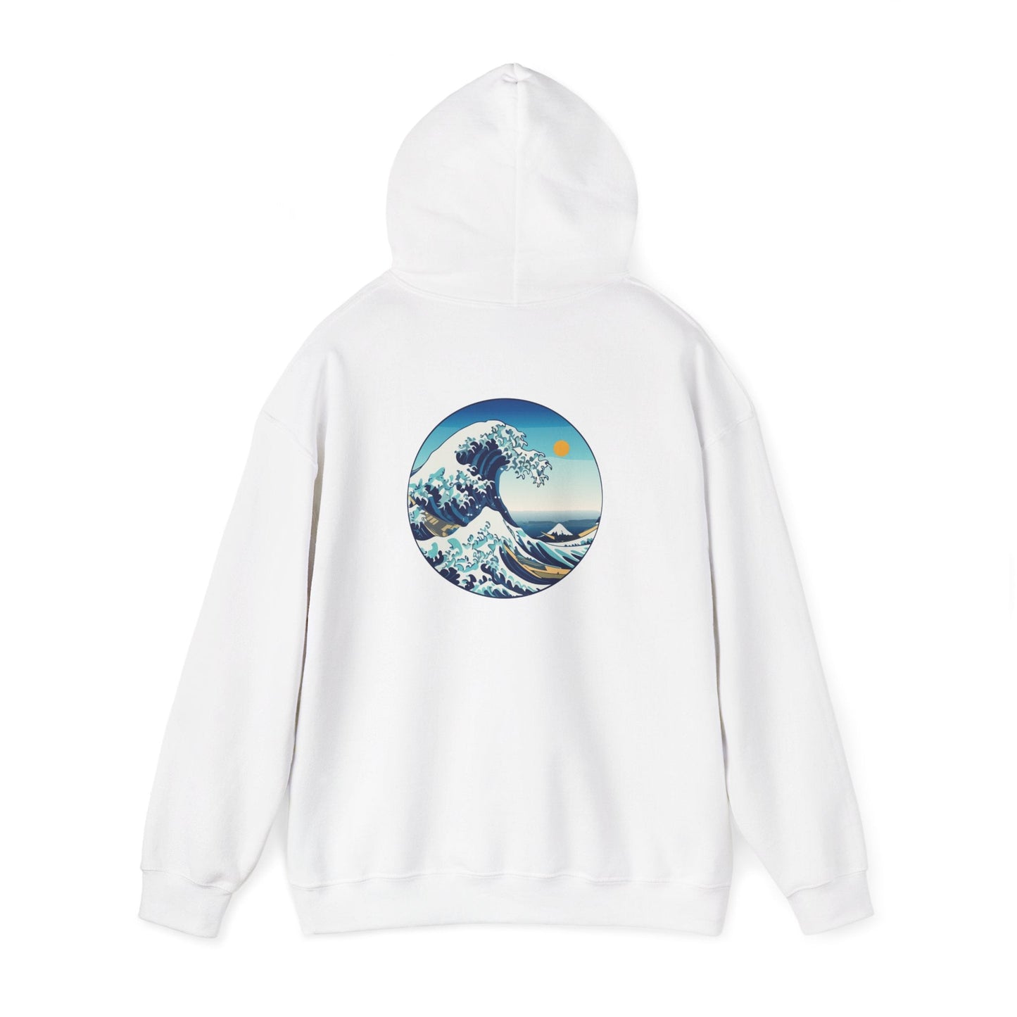 Ocean Wave Graphic Hoodie, Cozy Unisex Sweatshirt, Nature Lover Gift, Beach Vibes Apparel, Art-Inspired Clothing Printify