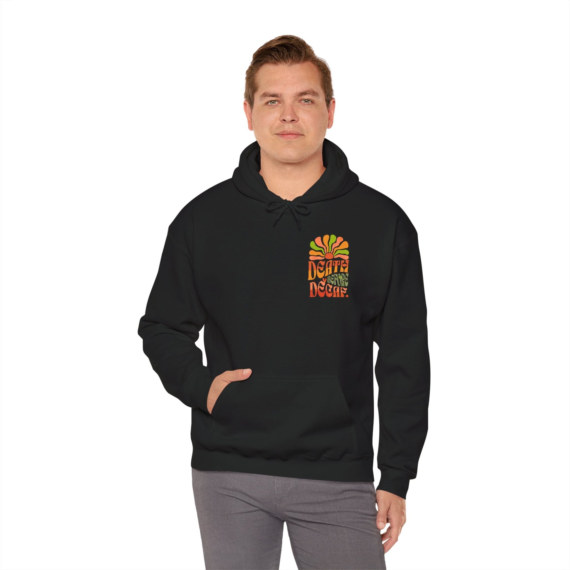 Colorful Retro Hoodie - Perfect for Cozy Days and Celebrations Printify