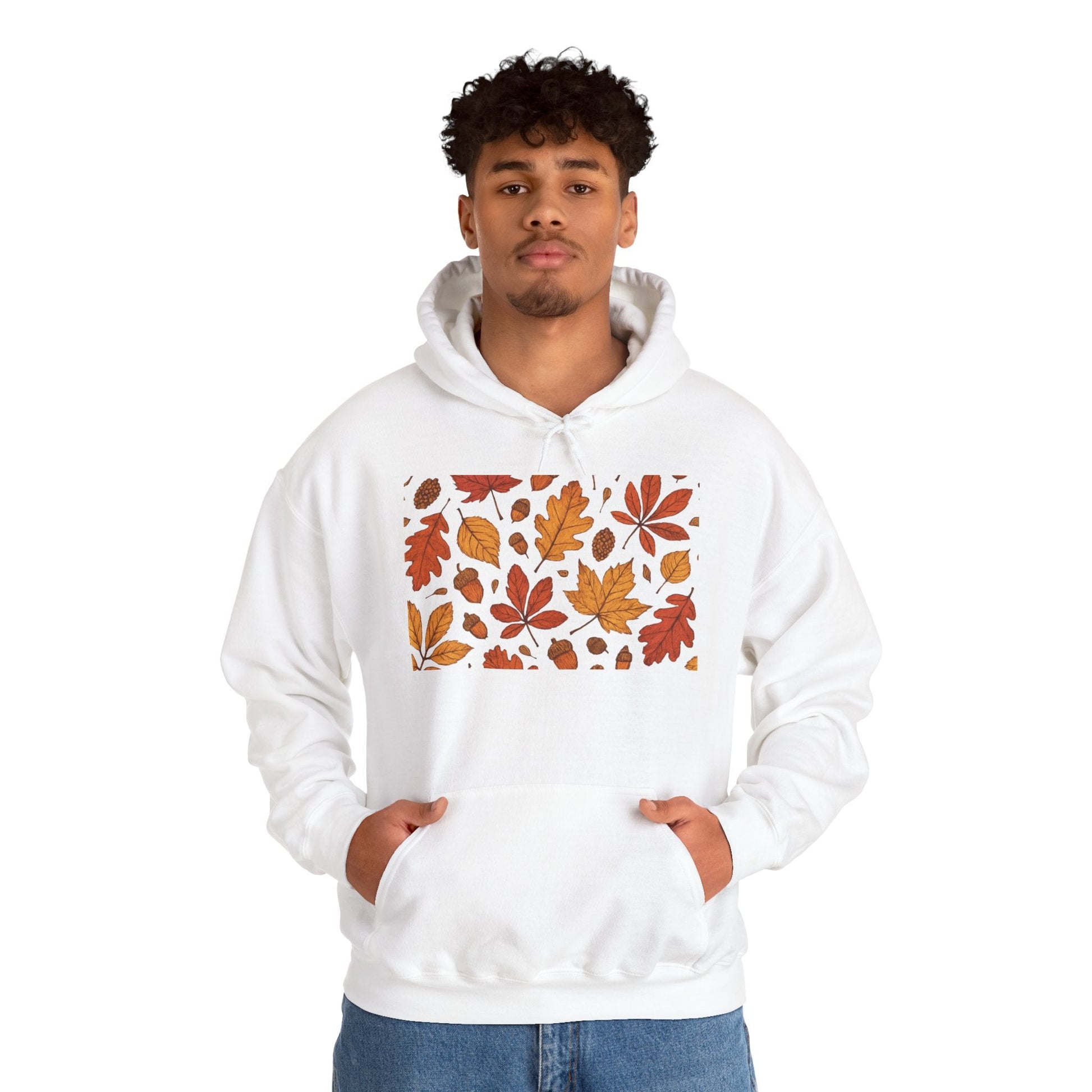 Vintage Autumn Unisex Hoodie Sweatshirt - Pattern Design Boho Wear