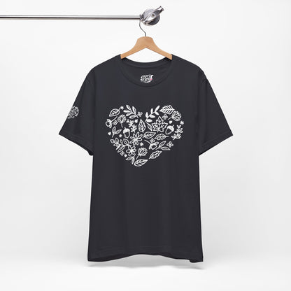 Floral Heart Tee Printify