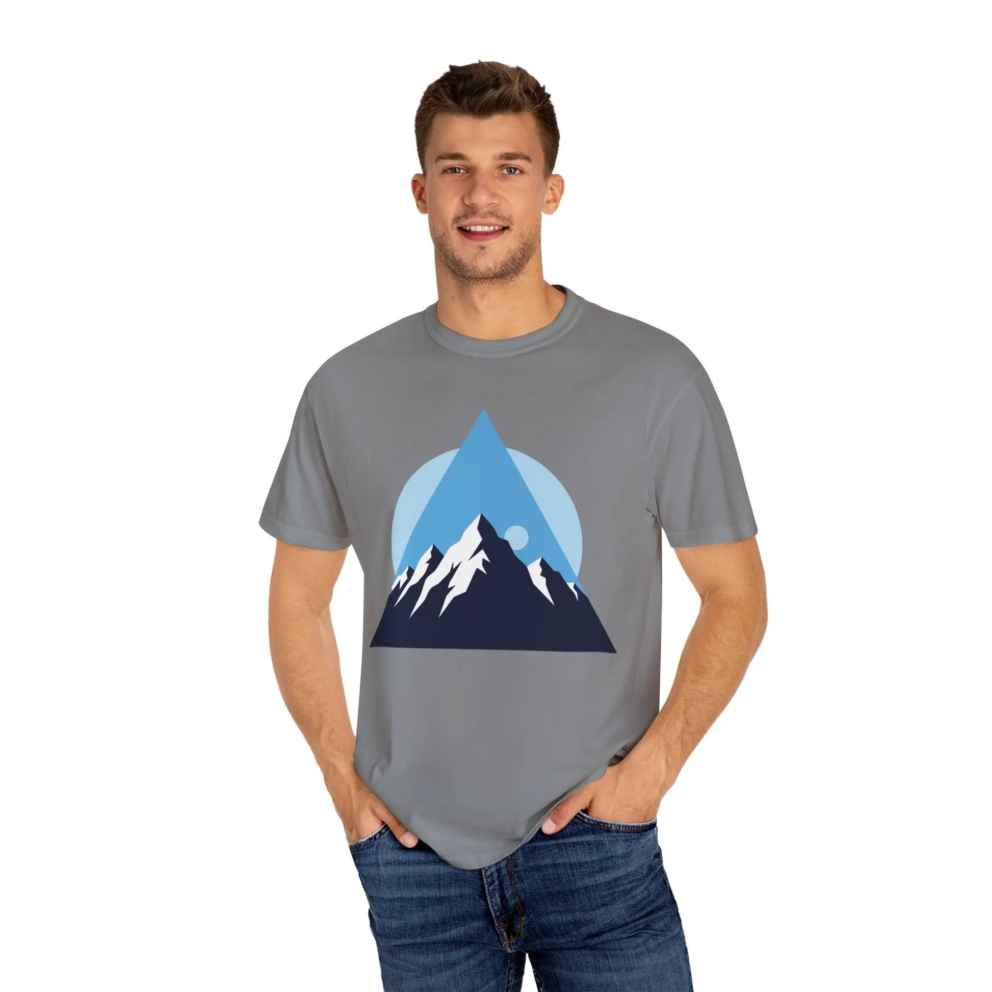 Mountain Adventure Unisex Garment-Dyed T-shirt | Nature Lover Shirt, Outdoor Gift, Hiking Tee, Graphic Tee, Travel Apparel Boho Wear