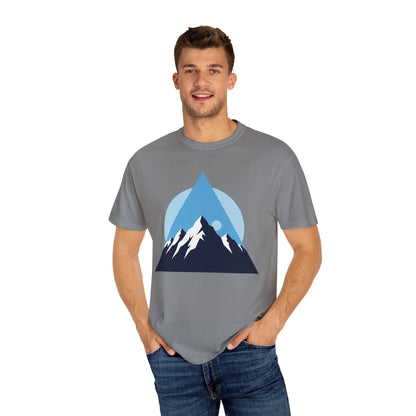 Mountain Adventure Unisex Garment-Dyed T-shirt | Nature Lover Shirt, Outdoor Gift, Hiking Tee, Graphic Tee, Travel Apparel Boho Wear