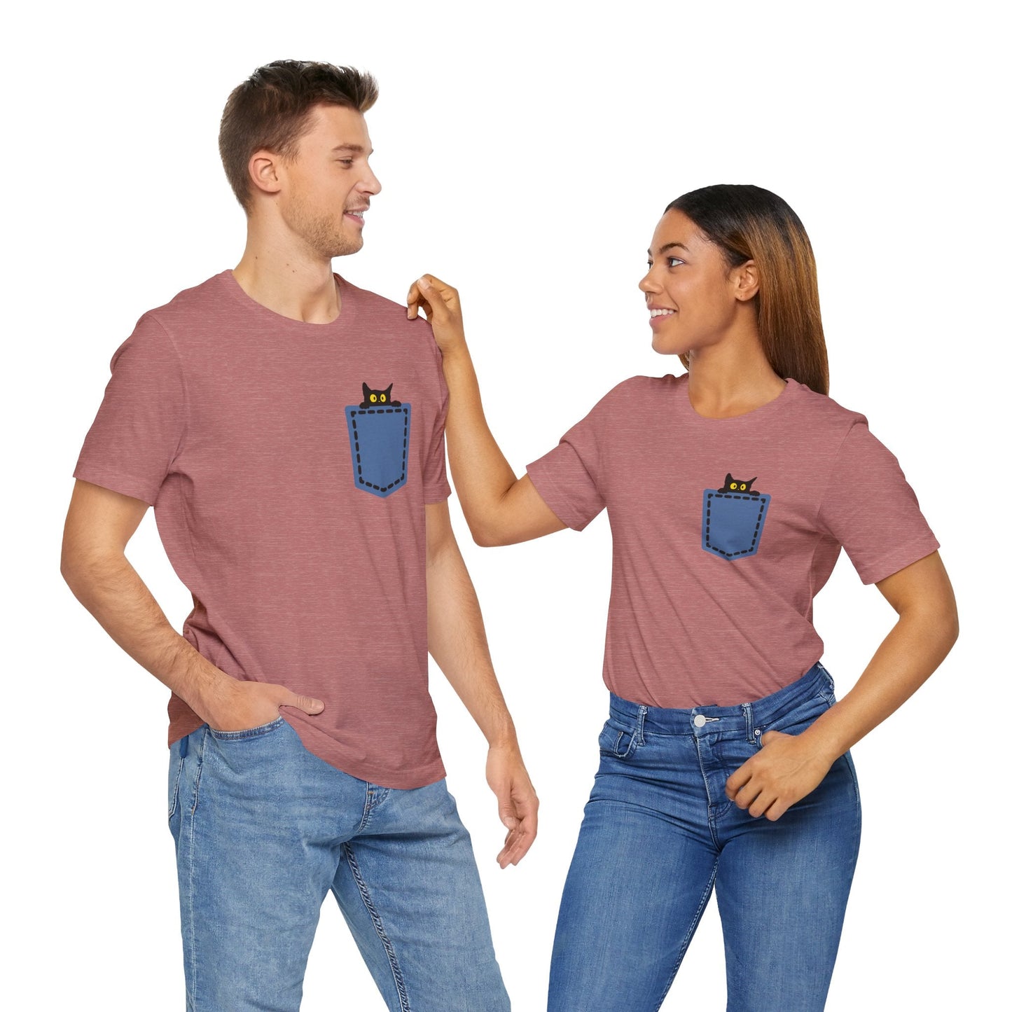 Cat Pocket Tee Boho Wear