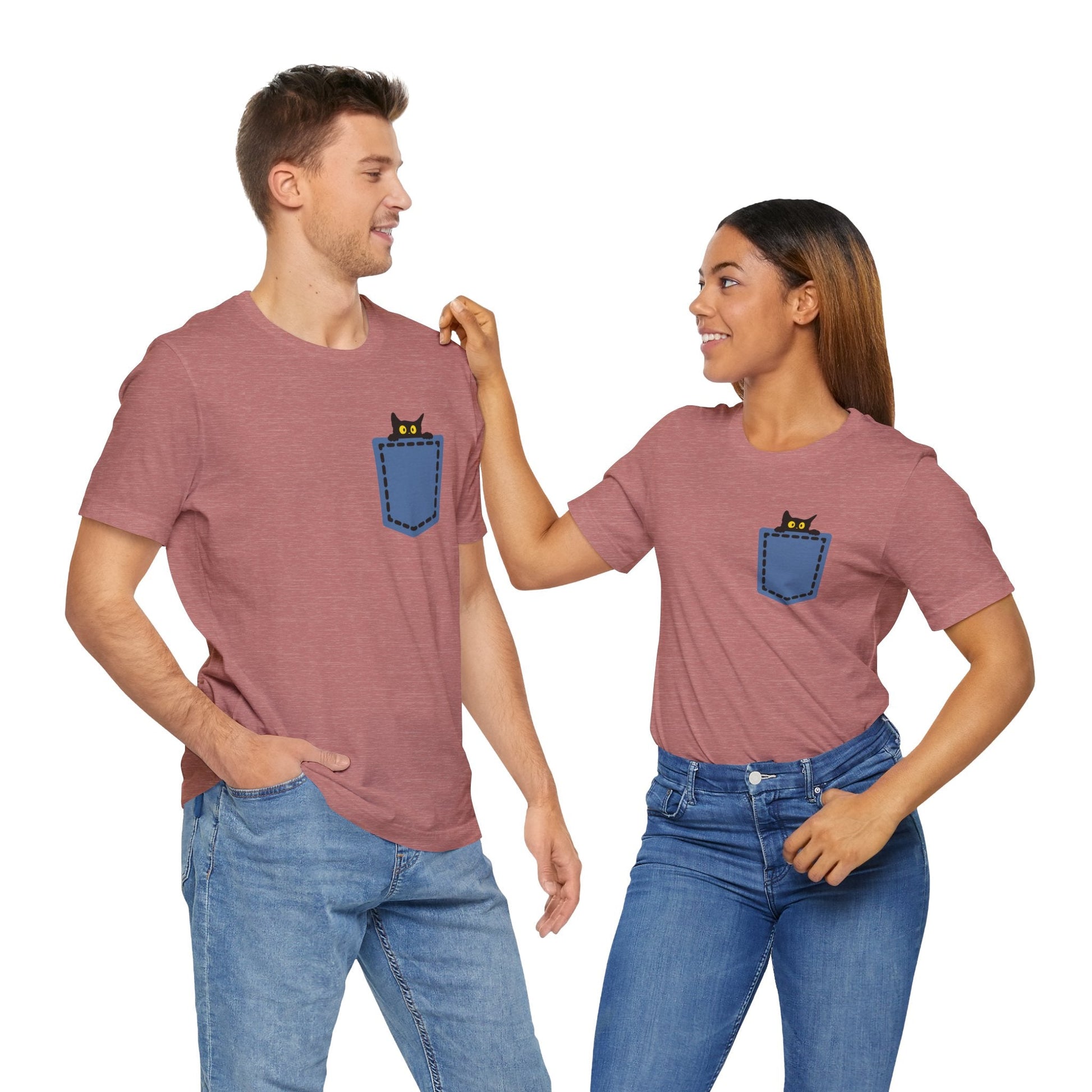 Cat Pocket Tee Boho Wear