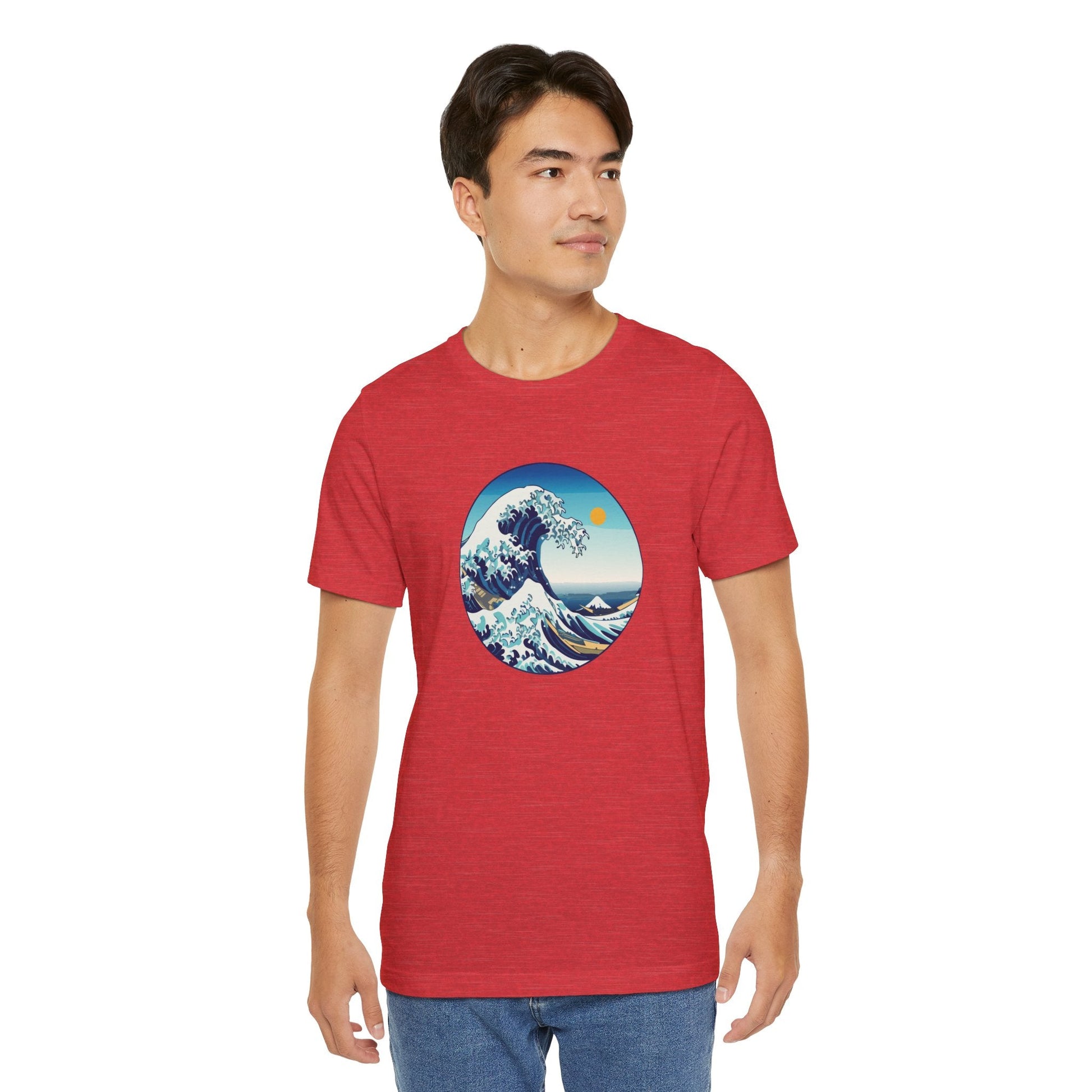 Ocean Wave Graphic Tee - Perfect for Beach Lovers, Summer Vibes, Casual Outfits, Gift for Surfers, Eco-Friendly Fashion Boho Wear
