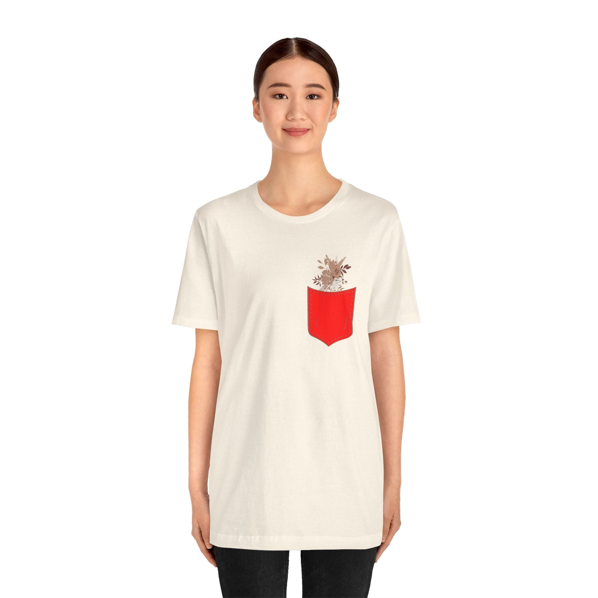 Pocket and Dry Flowers Tee Printify