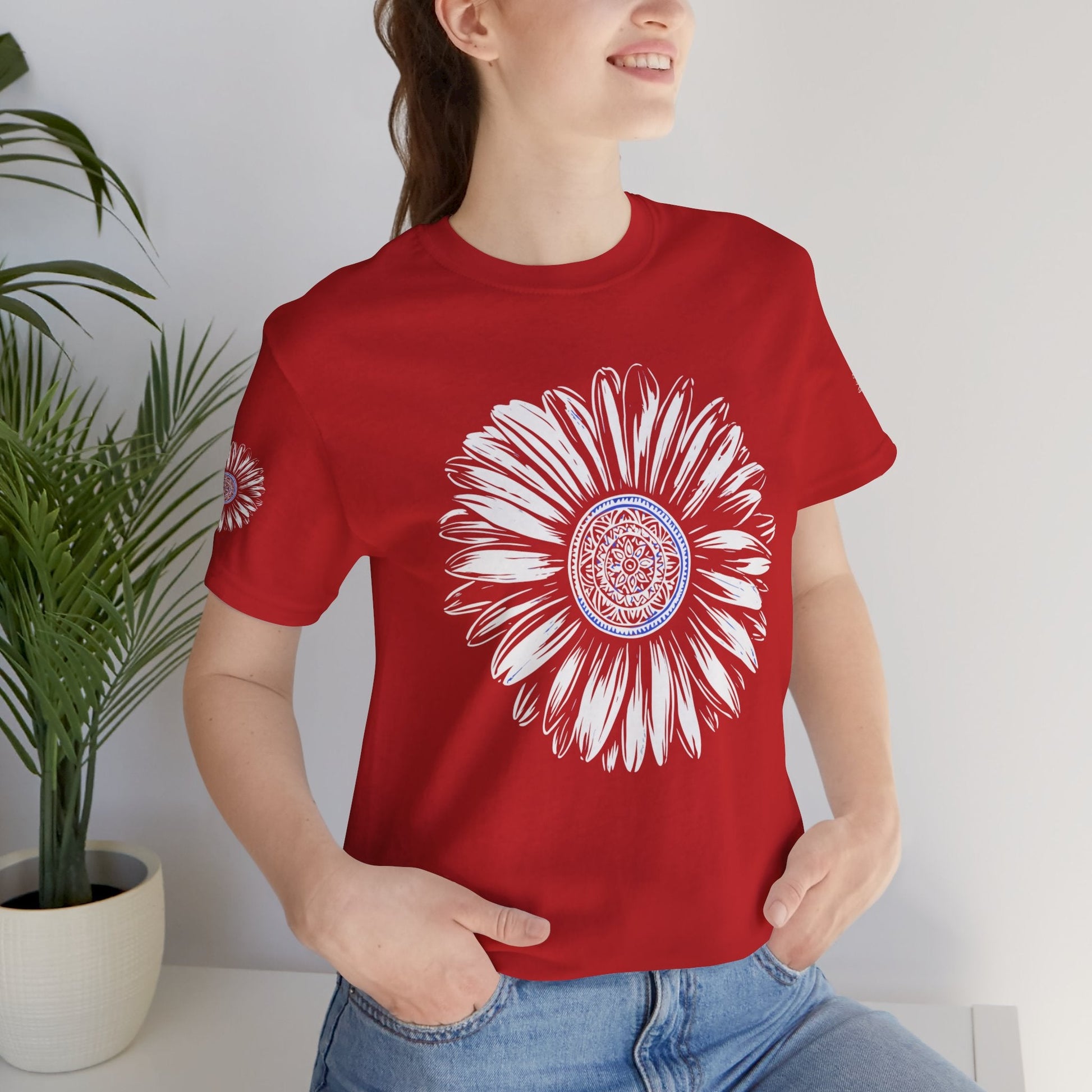 Boho Blue Mandala Tee Boho Wear