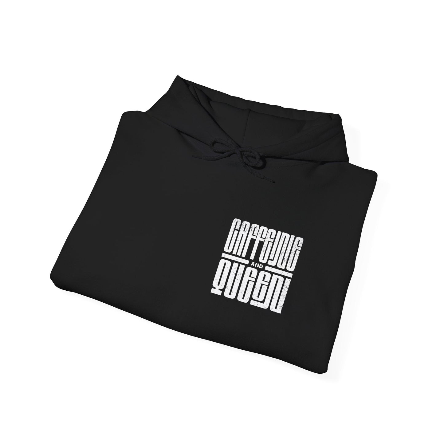 Hooded Sweatshirt - Caffeine Queen Graphic Design Boho Wear