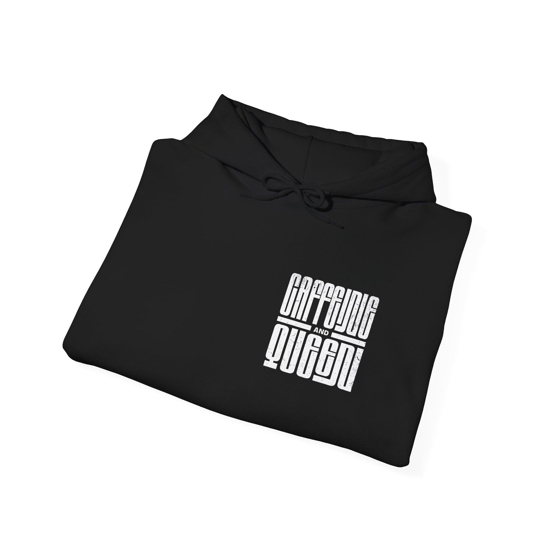 Hooded Sweatshirt - Caffeine Queen Graphic Design Boho Wear