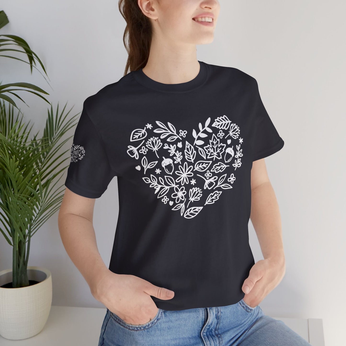 Floral Heart Tee Printify