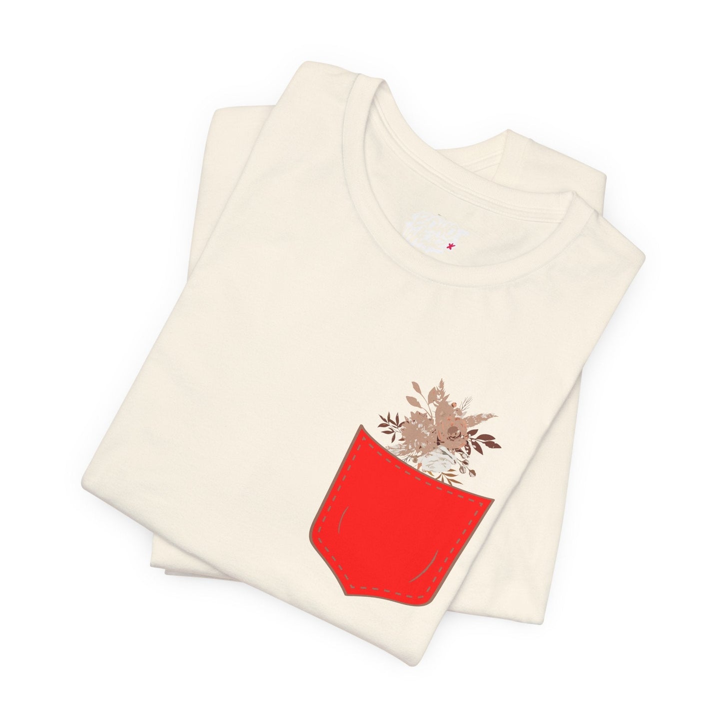 Pocket and Dry Flowers Tee Printify