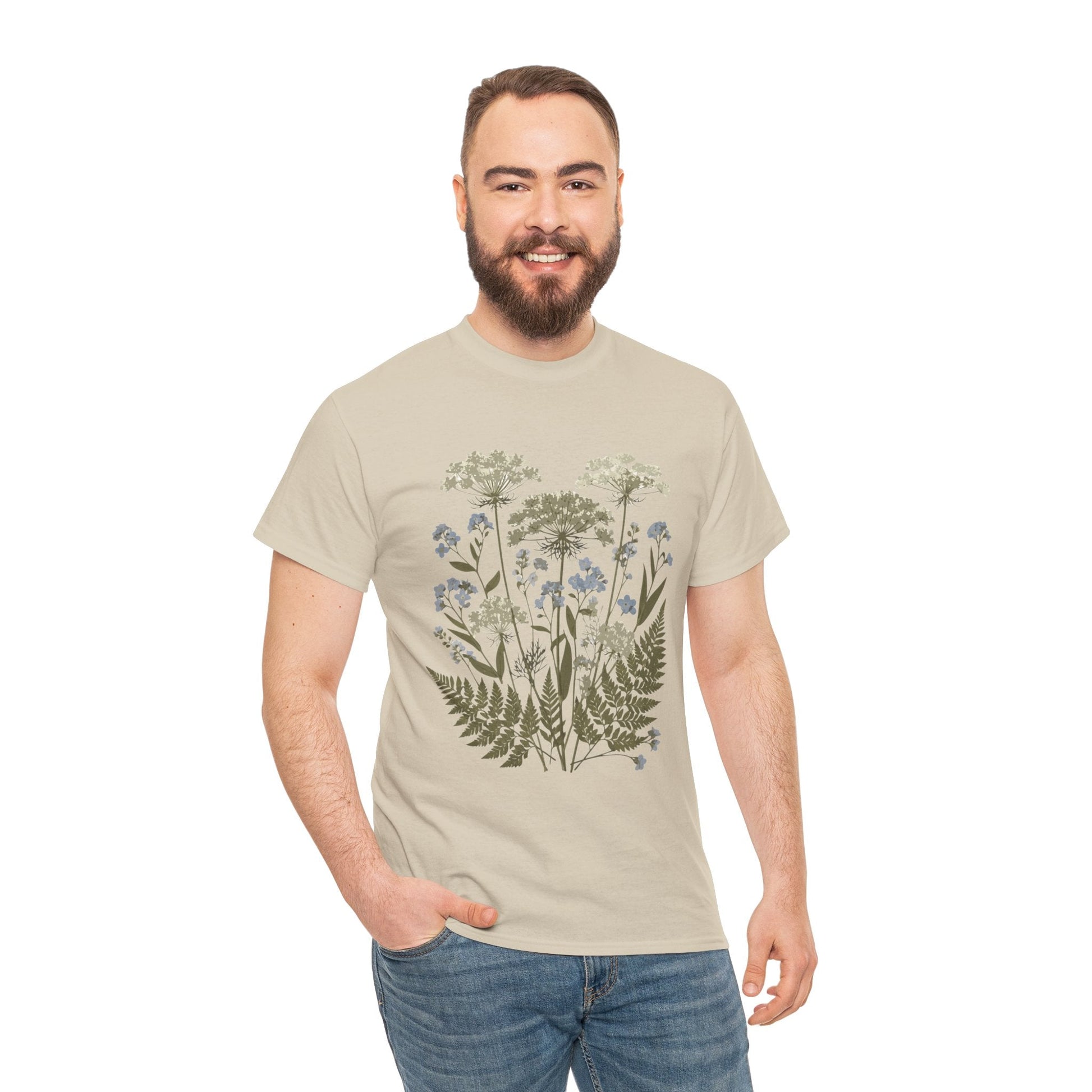 Botanical Art Unisex Heavy Cotton Tee Printify