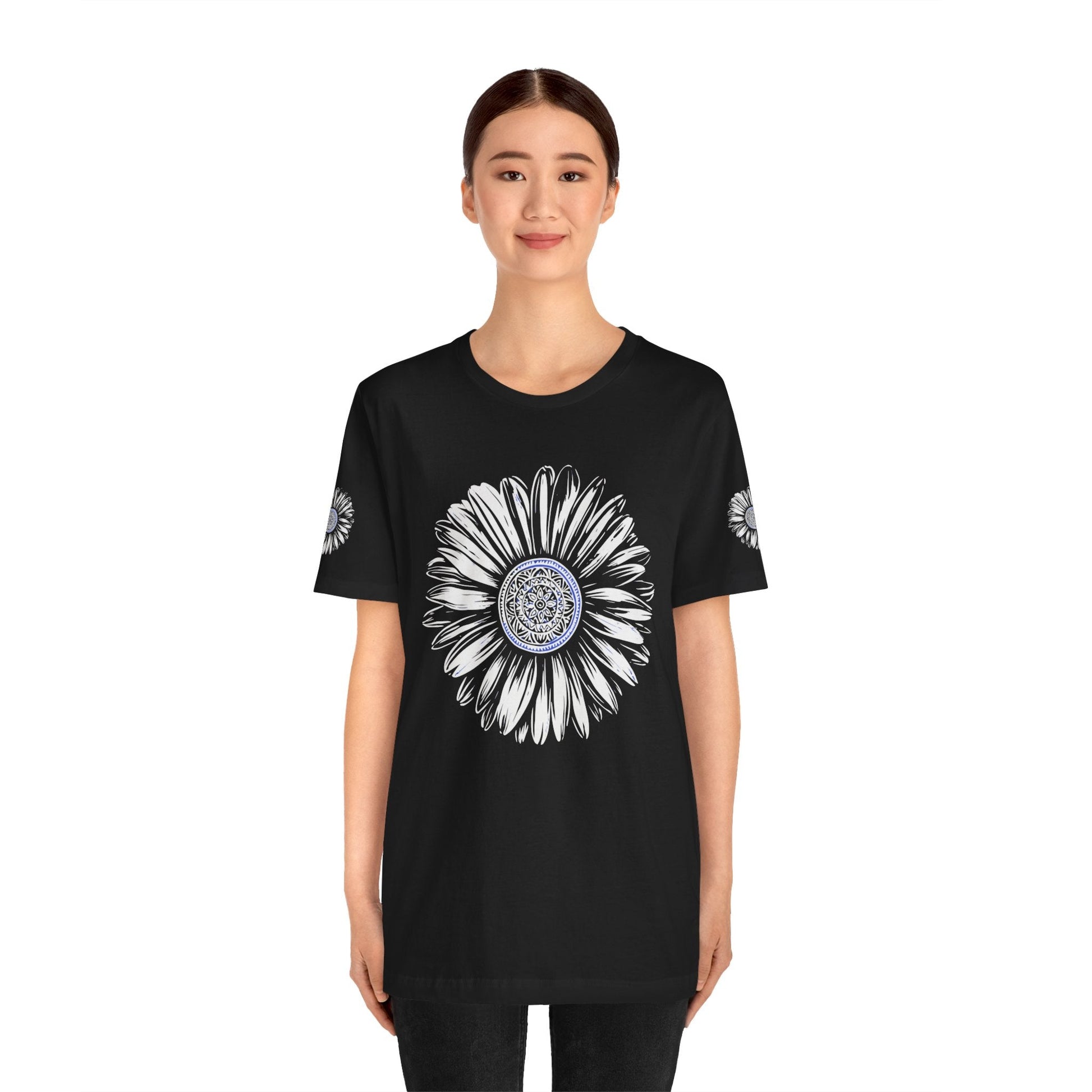 Boho Blue Mandala Tee Printify