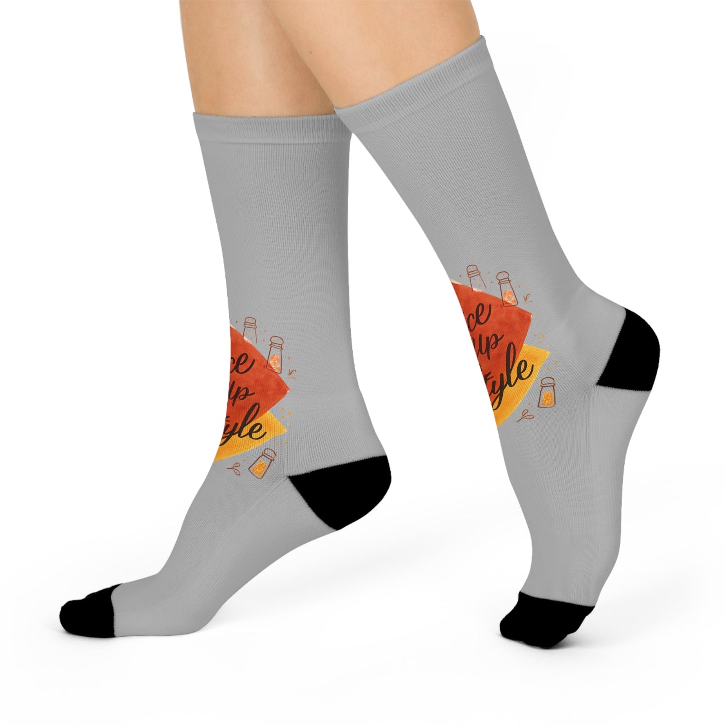 Spice Up Your Style Cushioned Crew Socks Printify