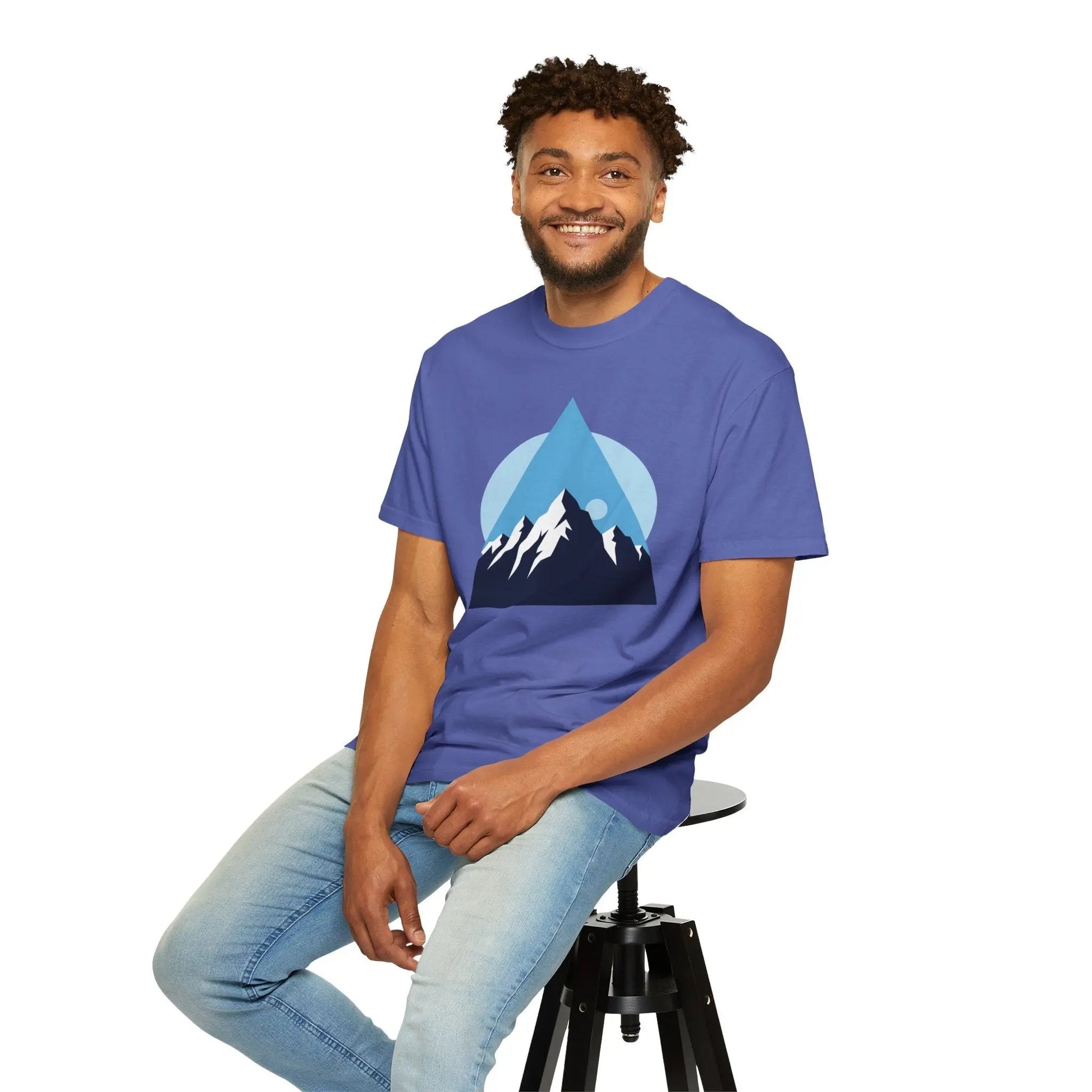 Mountain Adventure Unisex Garment-Dyed T-shirt | Nature Lover Shirt, Outdoor Gift, Hiking Tee, Graphic Tee, Travel Apparel Boho Wear