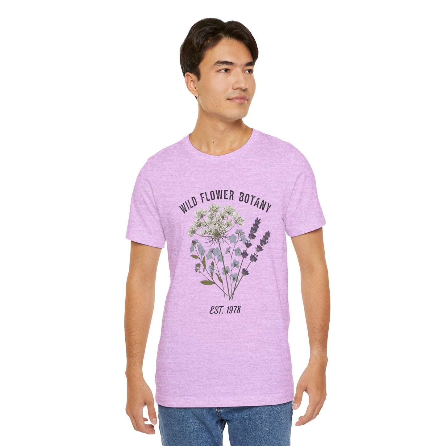 Wild Flower Botany Unisex Tee - Nature-Inspired Floral Shirt Boho Wear
