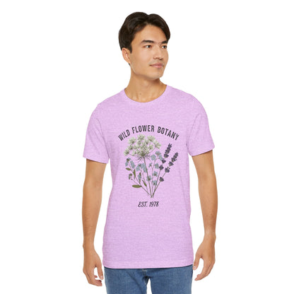 Wild Flower Botany Unisex Tee - Nature-Inspired Floral Shirt Boho Wear