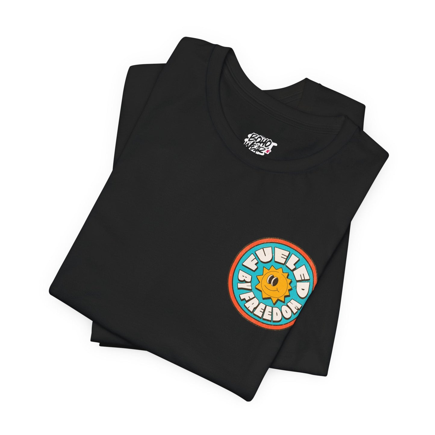 T-Shirt Fueled by Freedom Graphic Tee Printify