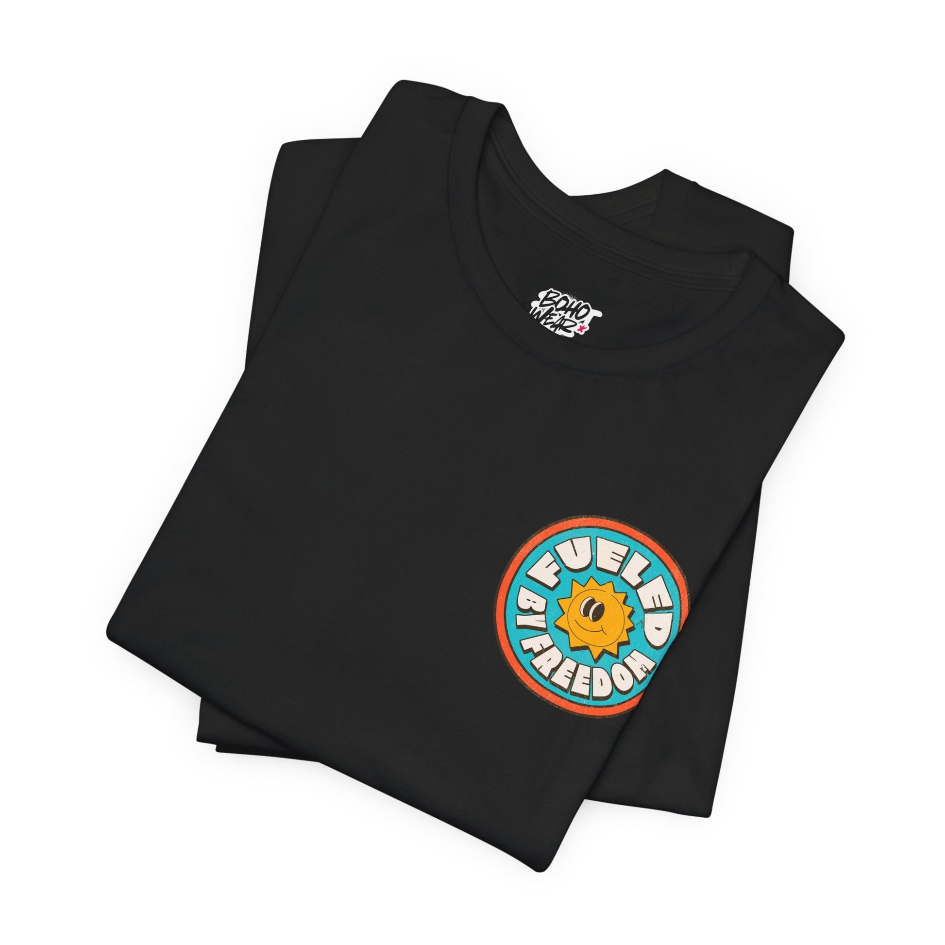 T-Shirt Fueled by Freedom Graphic Tee Printify