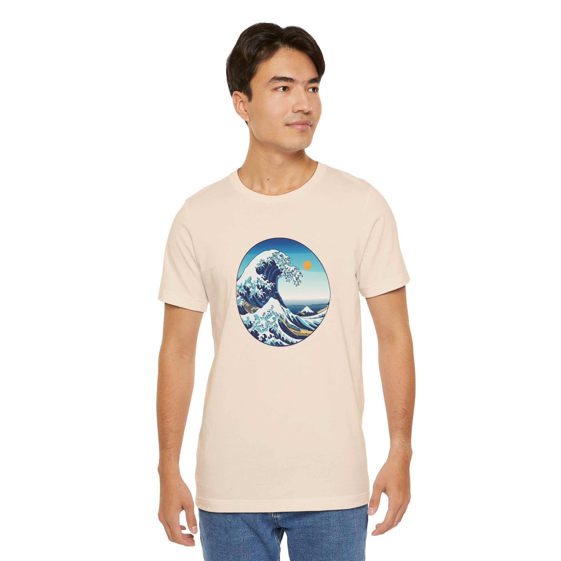 Ocean Wave Graphic Tee - Perfect for Beach Lovers, Summer Vibes, Casual Outfits, Gift for Surfers, Eco-Friendly Fashion Printify